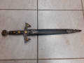 Красив тамплиерски меч кинжал,кортик,кама,нож, снимка 1
