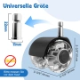 Комплект от 5 колелца за офис столове, гладко търкалящи се, твърд под – 11x22 мм НОВИ, снимка 4