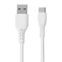 Micro USB кабел 1TECH JYS-003M, 5A, 1 м, USB-A, за зареждане и данни, бял, снимка 4