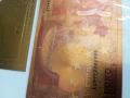 Позлатена с 24 карата злато 50 евро , снимка 9