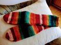 Ръчно плетени мъжки чорапи размер 45, снимка 1