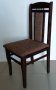 Буков трапезен стол цвят тъмен орех, снимка 1 - Столове - 44595832
