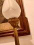 Арт Деко нощна ,настолна лампа бронз оргиналнално стъкло, снимка 5