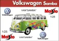 Volkswagen Samba Van Hippie Line Maisto 1:25, снимка 1