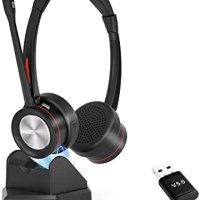 Нови Безжична слушалка с микрофон за компютър, 5.2 Bluetooth с микрофон , снимка 1 - Слушалки и портативни колонки - 41573780