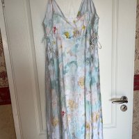 Нова разкошна XL елегантна ежедневна удобна рокля флорален десен нежни цветя , снимка 5 - Рокли - 41674883