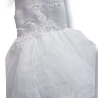 Официална детска рокля за Кръщение Сватба Бяла рокля с тюл и голяма панделка , снимка 3 - Детски рокли и поли - 41519627