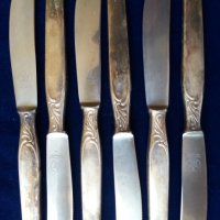 Solingen / Солинген оригинални посребрени прибори : 6 ножа и 5 вилици, тежки, солидни, снимка 4 - Други ценни предмети - 33821086
