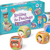 Учебни ресурси Rolling For Feelings Игра със зарове, Възраст 5+, 8 части, снимка 1 - Образователни игри - 42127287