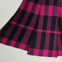 Miss Azur пола розово-черно каре – М размер, момиче, снимка 7 - Детски рокли и поли - 34007859