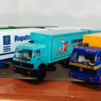 Сет камиончета Мерцедес на Herpa, HO мащаб, снимка 2 - Антикварни и старинни предмети - 44820605