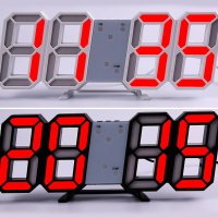Настолен 3D LED Часовник – час, дата, температура - USB, светещ, снимка 5 - Стенни часовници - 41570124