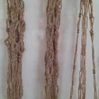 Висящи плетени кашпи, снимка 2 - Антикварни и старинни предмети - 36448262