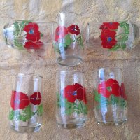 Ретро стъклени чашки , снимка 7 - Антикварни и старинни предмети - 44449222