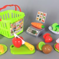 ✨Детски комплект кошница с плодове и зеленчуци за рязане , снимка 1 - Други - 41803589
