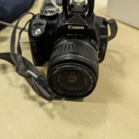 Canon EOS 350D + подарък ТРИПОД +  батерия, зарядно, чанта, кабел и каишка., снимка 4 - Фотоапарати - 44822321