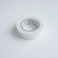 PVC, изолирбанд лента, бяла, 15mm, 10m, снимка 1 - Друга електроника - 42567719