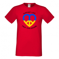 Мъжка тениска SUPPORT LOVE PRAY FOR UKRAINE,, снимка 9 - Тениски - 36125751