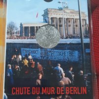 Юбилейна сребърна монета 10 euro 30 години от падането на Берлинската стена, снимка 1 - Нумизматика и бонистика - 41675613