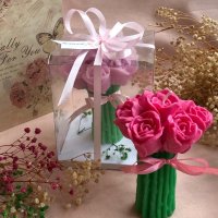 Ръчно изработени ароматни свещи”Букет от рози”, снимка 9 - Декорация за дома - 39399099