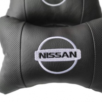възглавнички за автомобил Нисан NISSAN бродирани Кожа 2 броя