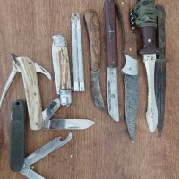 Лот стари ножки ''нож щик кинжал сабя ятаган", снимка 1 - Антикварни и старинни предмети - 41394394