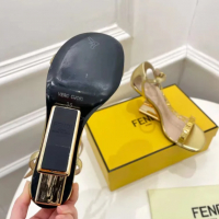 Дамски елегантни сандали FENDI (35-40) - реплика, снимка 6 - Дамски обувки на ток - 36136078