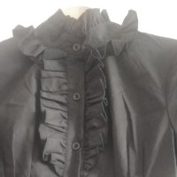 Елегантно черно боди-блуза с къси ръкави 3607, ликвидация!, снимка 3 - Други - 40621953