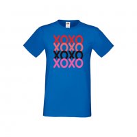 Мъжка тениска Свети Валентин XOXOXO, снимка 2 - Тениски - 35716662