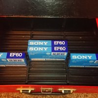 Кожени куфарчета за съхранение на 30/32 броя аудио касети, снимка 3 - Декове - 41604869