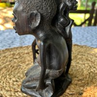 Дървопластика “Майката на черна Африка”, снимка 3 - Антикварни и старинни предмети - 41474934
