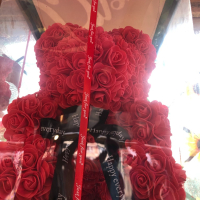 Голямо мече от рози , снимка 1 - Романтични подаръци - 44600453
