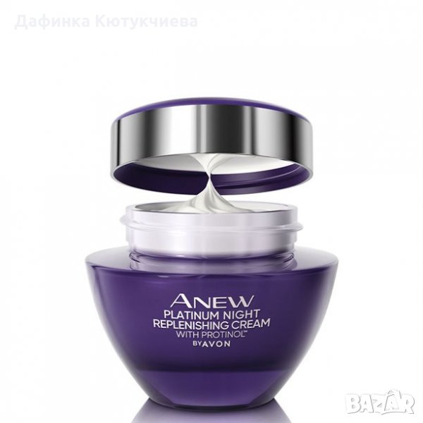 Запълващ нощен крем Anew Platinum с Protinol™, снимка 1