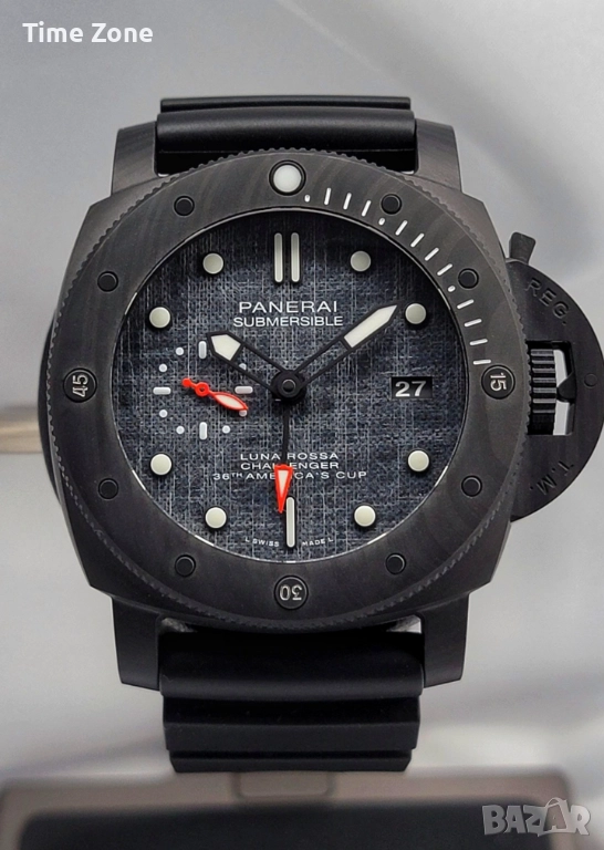 Panerai Submersible Luna Rossa GMT 47mm Carbotech Dark Grey Dial Automatic Различни Варианти, снимка 1