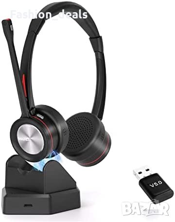 Нови Безжична слушалка с микрофон за компютър, 5.2 Bluetooth с микрофон , снимка 1