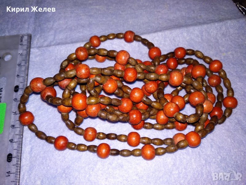 ВИНТИДЖ - АРТ КОЛИЕ от ЮВЕЛИРНО ОБРАБОТЕНО ДЪРВО 34715, снимка 1