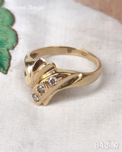 Старинен Златен Пръстен От Царско Време - 30-40те години на миналия век. , снимка 1