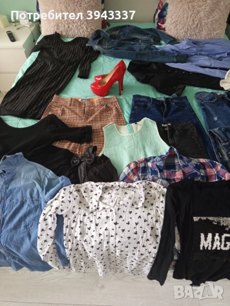 Дамски лот от дрехи, дънки, ризи,поли, снимка 1