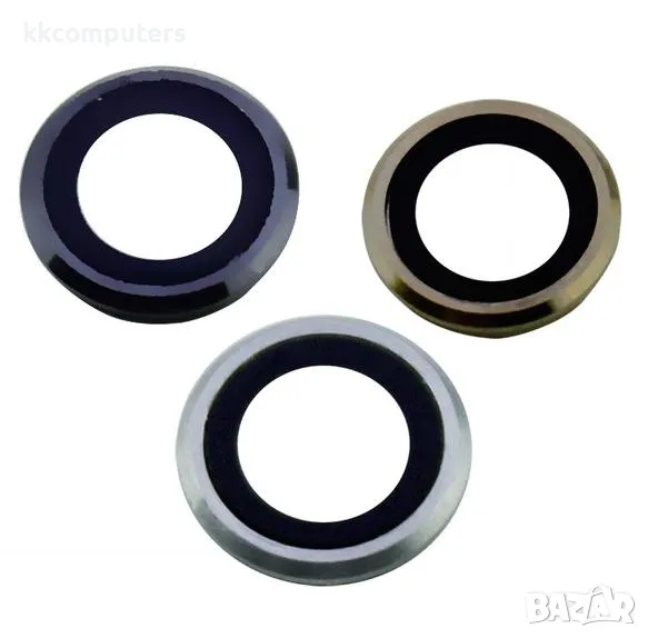 Ринг стъкло камера iPhone 6S 4.7 / Бяло / Черно /Златно Баркод : 452872, снимка 1