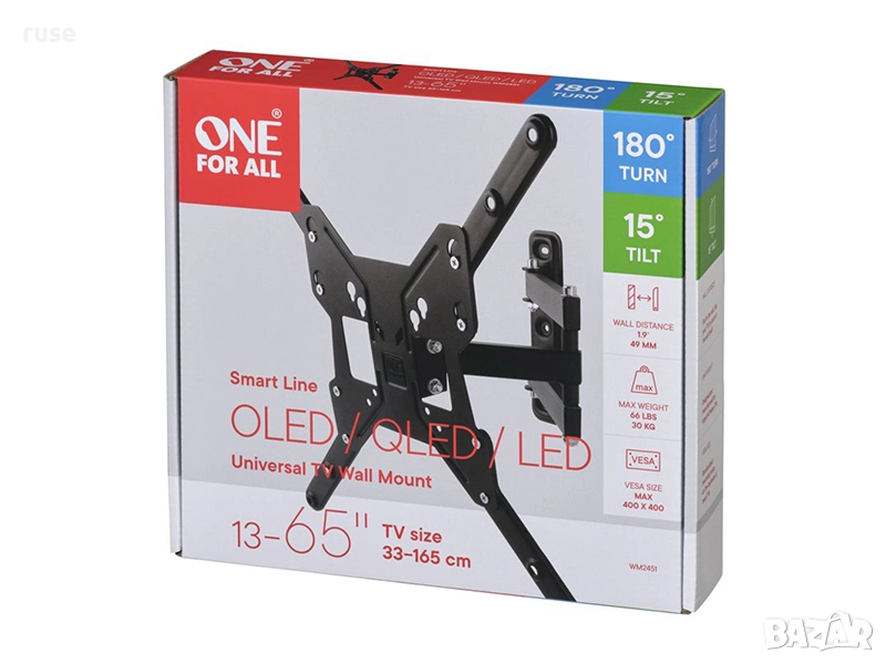 НОВИ! Стойка за телевизор 13-65" One For All WM2451, снимка 1
