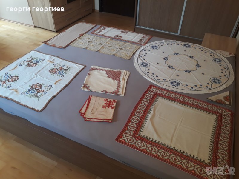Покривки, ръчна бродерия, българска шевица., снимка 1