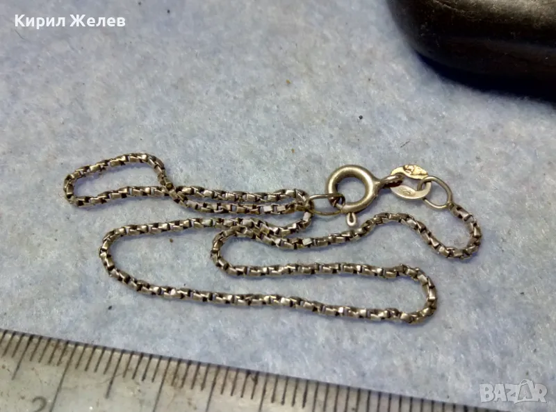 ФИНА СРЕБЪРНА ГРИВНА СРЕБРО 925 КРАСИВА РЕТРО АРТ СТИЛ ПЛЕТКА РЪЧНА ИЗРАБОТКА 39251, снимка 1