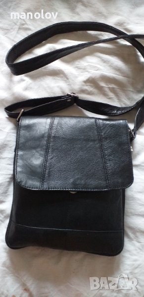 Кожена мъжка чанта., снимка 1
