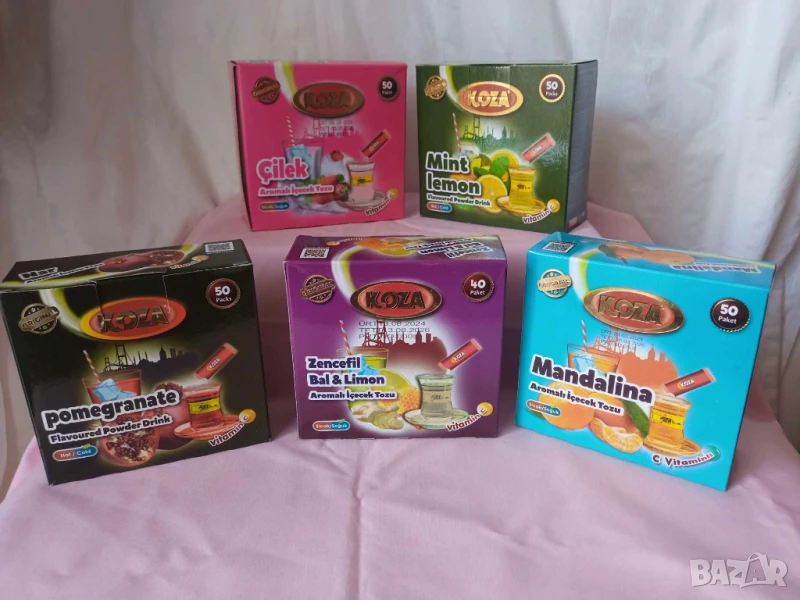 Турски разтворим чай на пакетчета KOZA различни видове, снимка 1