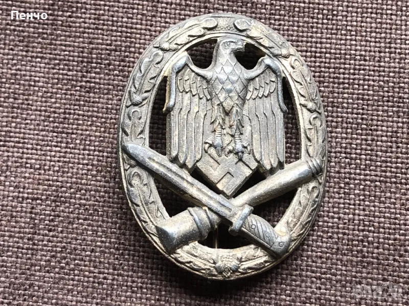 стар немски нагръден знак - WEHRMACHT - WWII - ОРИГИНАЛ, снимка 1