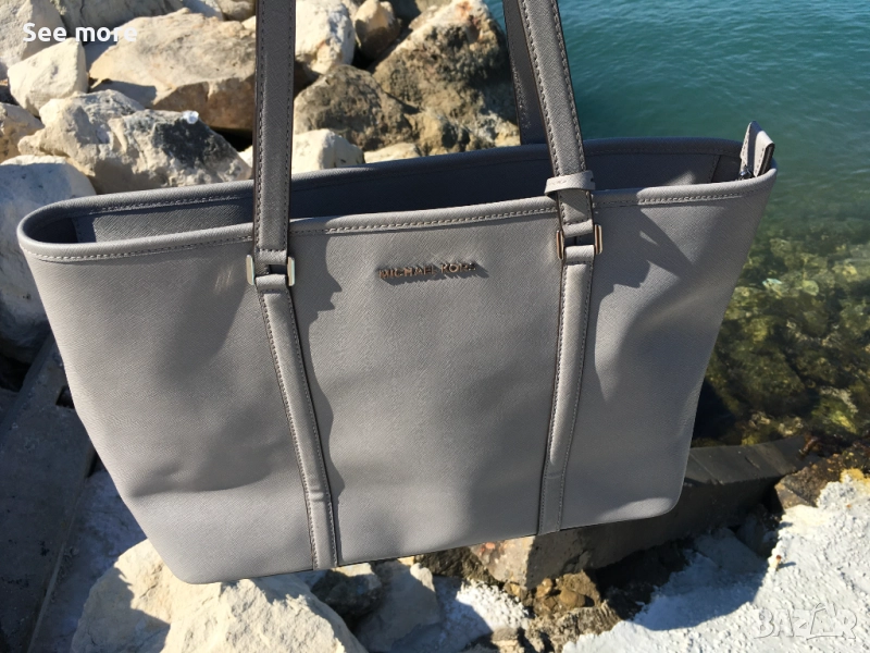 Michael Kors Jet Set кожена чанта, снимка 1