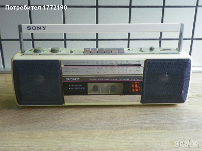 Мини стерео касетофон SONY CFS-210L, снимка 1