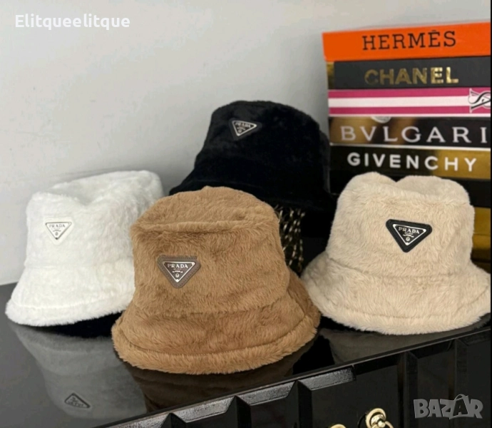 зимни пухени шапки прада, снимка 1