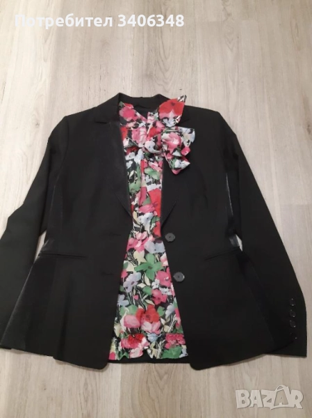 Флорална блуза, шифон. Размер L., снимка 1