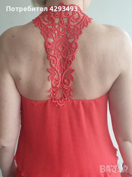 Вечерна плисирана рокля, снимка 1